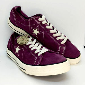 Converse One Star New Women's Purple Suede Sneakers - sz. 10